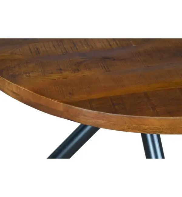 High Quality Round Wooden Dining Table Made From 100% Solid Mango Wood For Home Furniture Dining Room and Wholesale