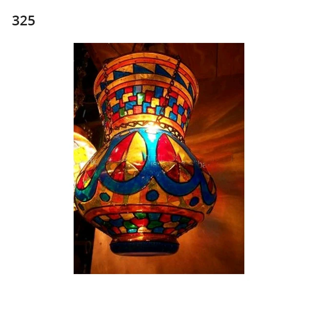 Egyptian Handmade Glass and Metal Lanterns
