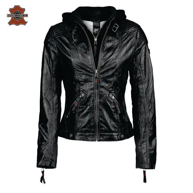 Женские кожаные куртки Высококачественная модная женская кожаная куртка на молнии из искусственной кожи