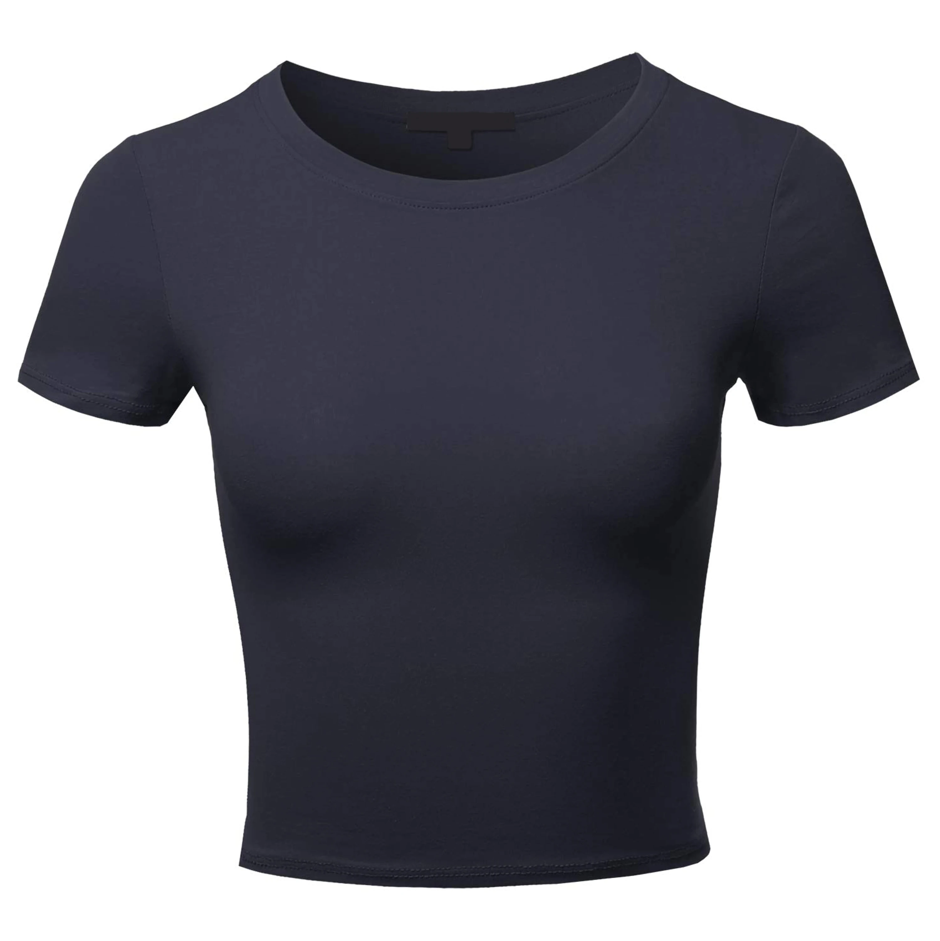 
Wholesale Slogan Graphics printing cheap price affordable rate sexy style Tee Women Crop Top T-Shirts 