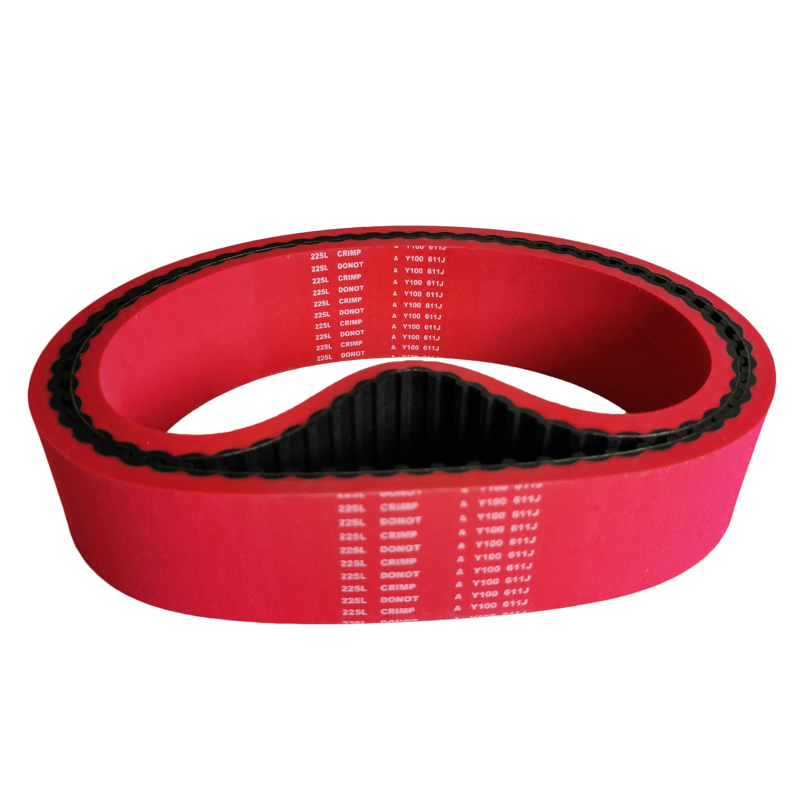 225L200 Vacuum Film Packing Machine Timing Belt Red Rubber Coating Timing Belt