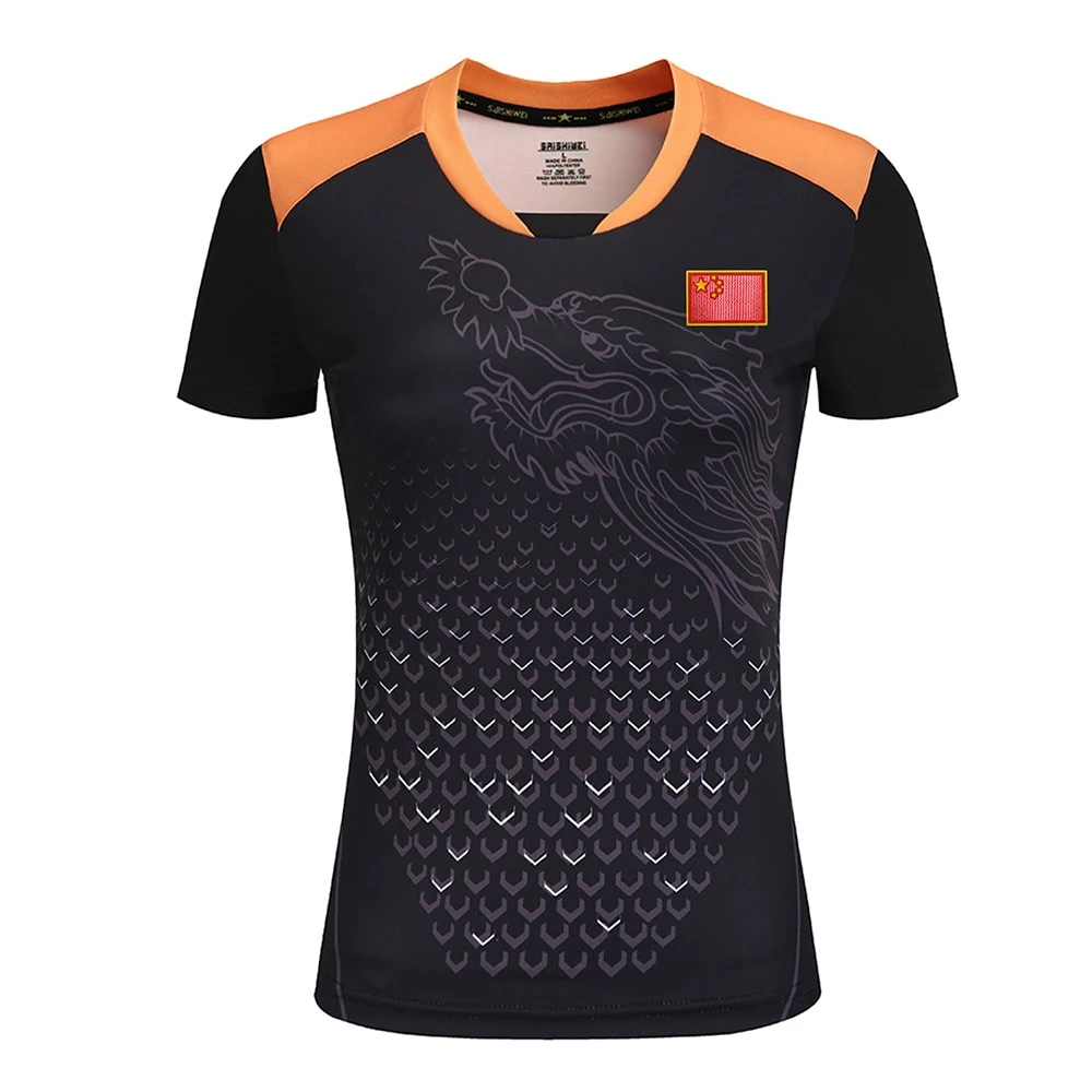 cheap rate  high quality sublimation Table tennis t shirt training sport tennis cricket shirt jersey