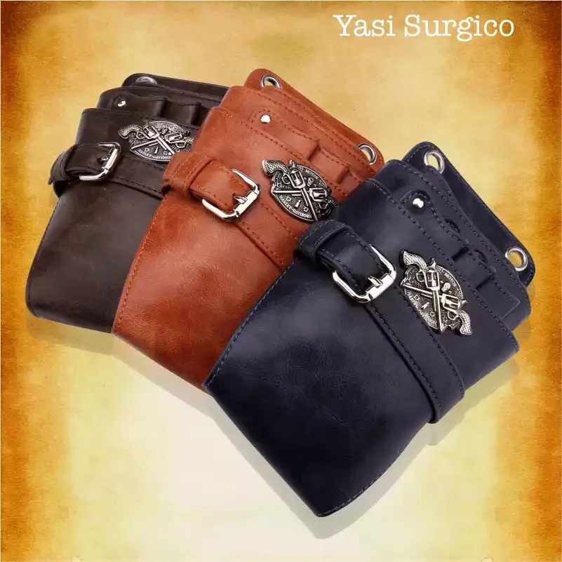 Leather Scissor Hairdressing Tool Holster Pouch Holder Waist Hair Barber Belt Bag