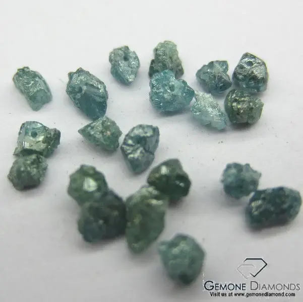 Natural Greenish Blue Uncut Rough Diamond Beads use for strands & necklace manufacture in india,Diamond Beads Strands