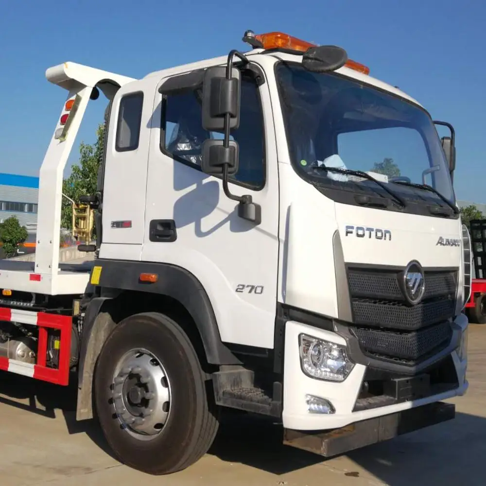 Wrecker Truck New Green White Diesel Famous Oem China Engine Packing Global Dimensions Color