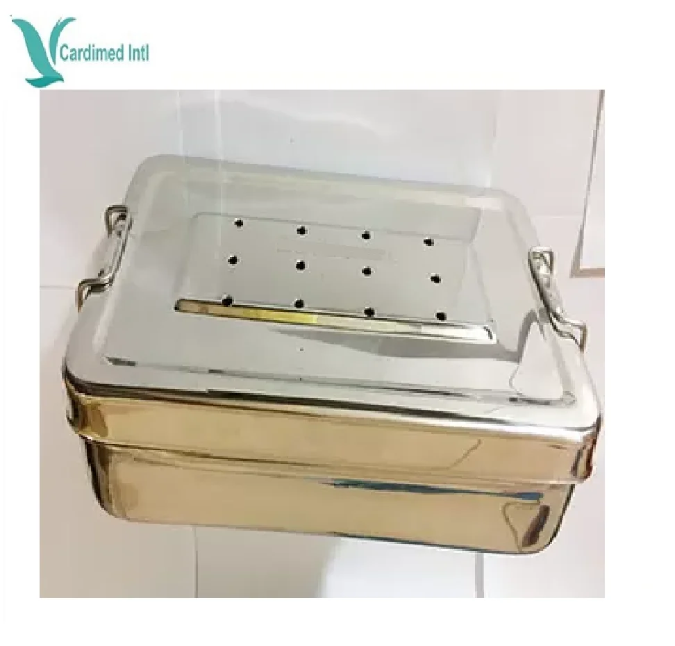 Surgical Sterilization Box / Surgical Instrument / Sialkot Pakistan with Latches 300x150x50mm Ce PK Custom BRANDING Manual