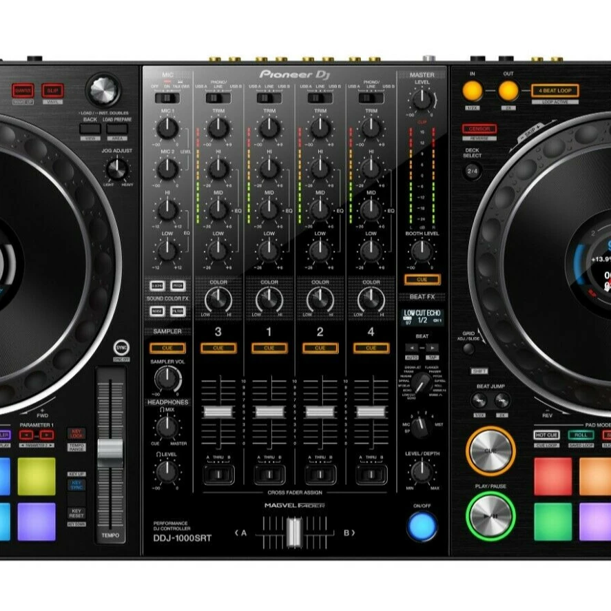 
Новый 2021 запас пионер ди-джей DDJ-1000SRT 4-CH контроллер для Serato DJ Pro full расширенный пакет Оригинал 