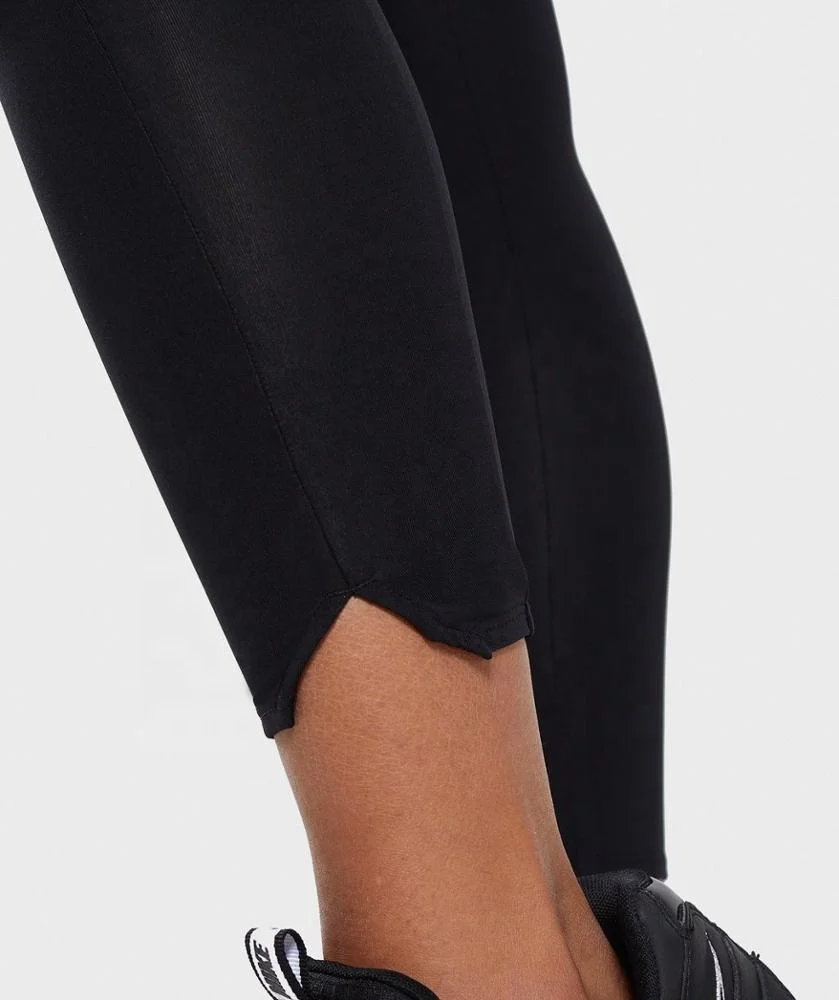 
Knitted active tights high Waisted Seamless Black Leggings for women 