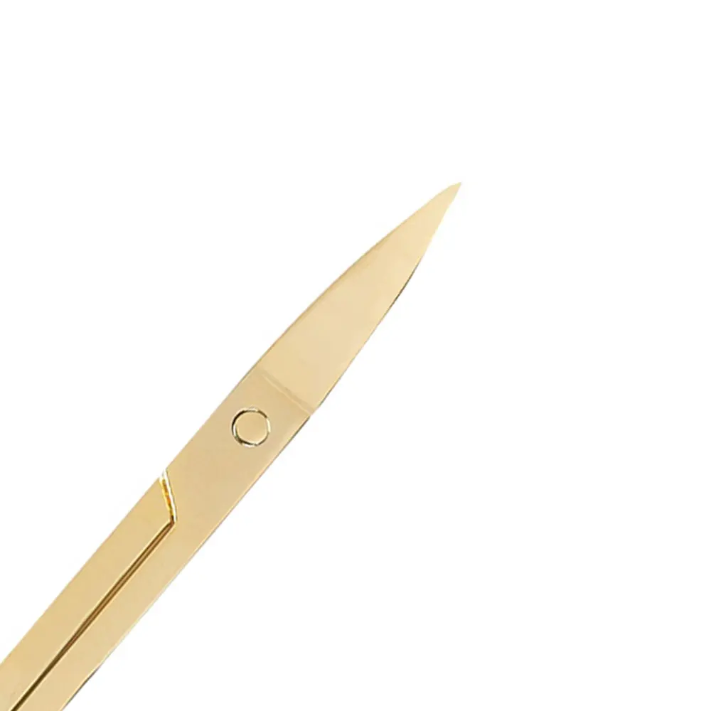Professional Ceramic Handled Stainless Steel Beauty Scissors Custom Packing & Logo Accepted with Sharp Straight & Curved Blades