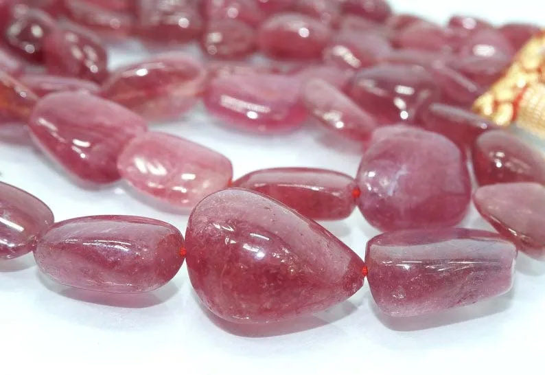  Бусины для ожерелья в форме барабана Ruby Plan 16 дюймов изготовления ювелирных изделий