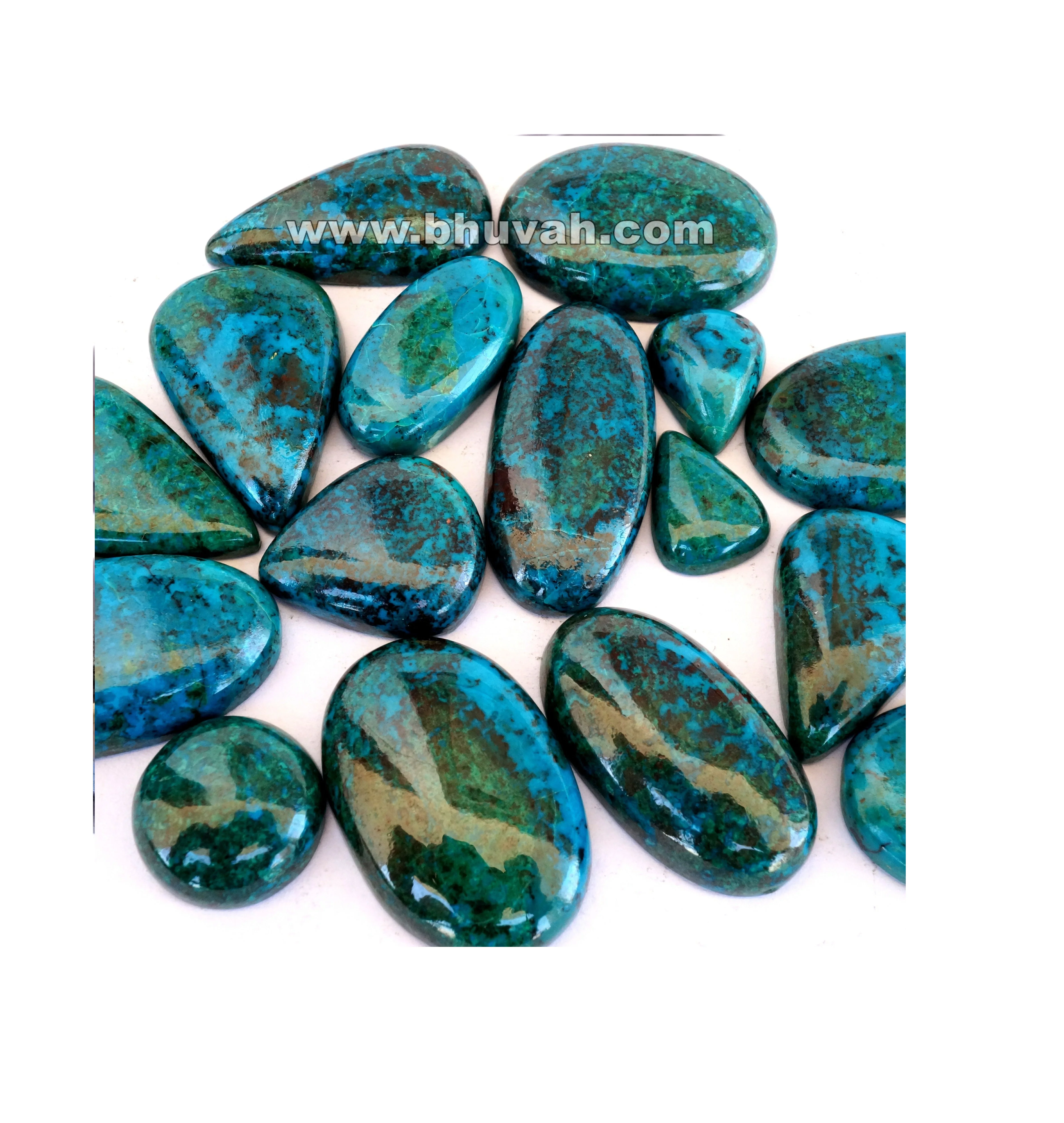 Chrysocolla Peru Supplier From India Wholesale Bulk Cheap Manufacturing Price High Quality Top Grade Cabochon Gemstone Stone