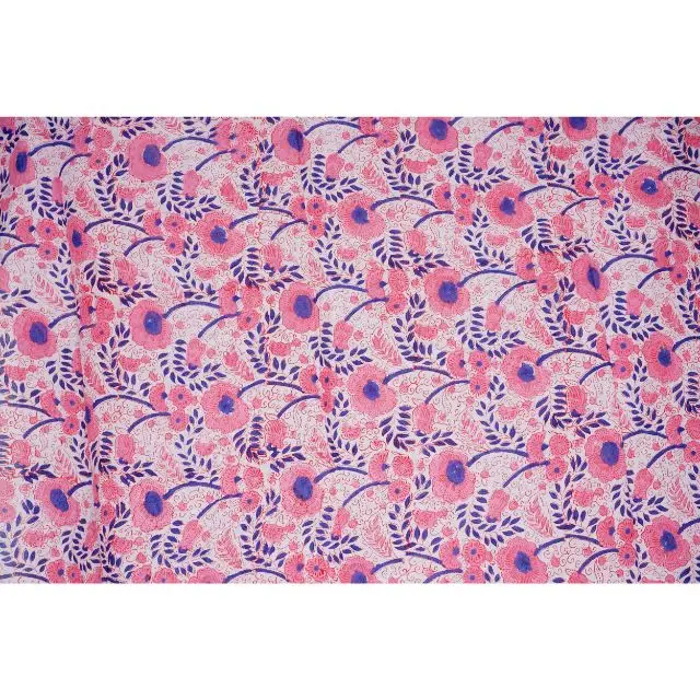 Индийский ручной блок печати из мягкой ткани ткань на дворе 100% чистый хлопок вуаль для пошива одежды шитье крафта 