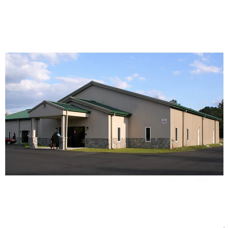 Quick build frame light weight large span steel structure prefabricated hotel apartment building