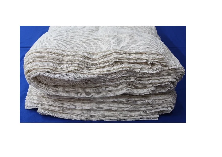 Многоразовая дешевая сетчатая ткань из органического хлопка размером 2 мм для вегетарианских сумок покупок