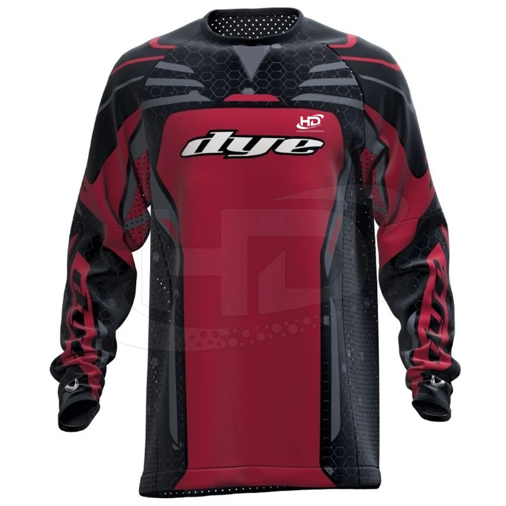 High Quality Comfortable Men Full Sleeve Sublimation Paintball Jersey