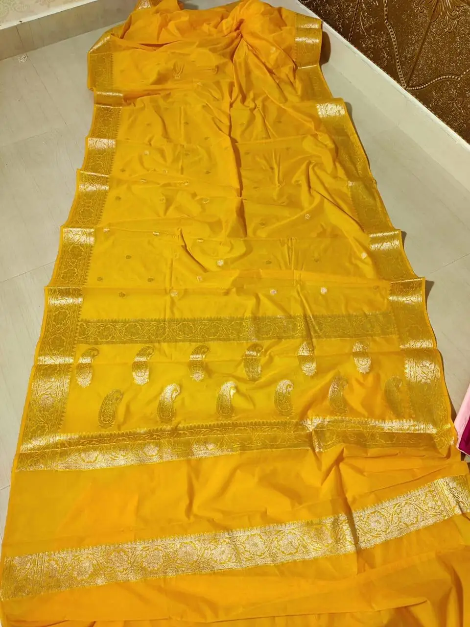 Latest Fashion 2021 Banarasi Saree for Women used at home weddings celebration diwali festival