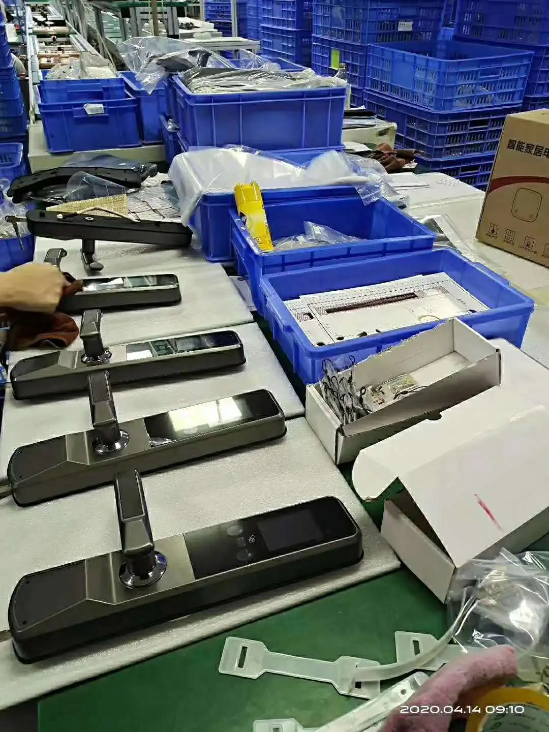  Huarui HR603 умный электрический дверной замок с распознаванием лица пальмовым принтом защитой от кражи домашний для контроля доступа к