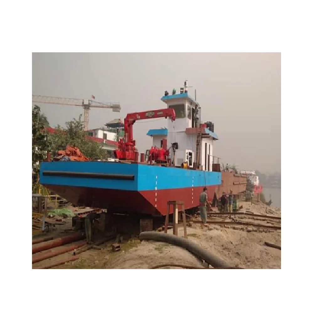 12-20 Meter Steel Body Workboat with Crane Also Provide Support to Dredgers Origin from Bangladesh