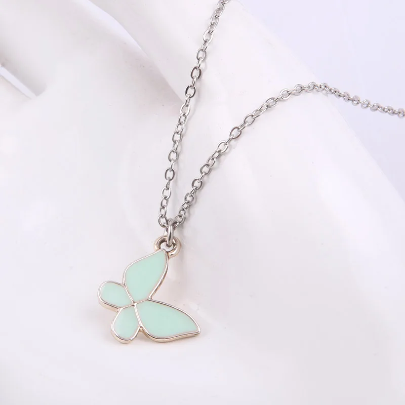 Hot Selling Necklace Classic Oil Drop Butterfly Necklaces Jewelry With Cute Style
