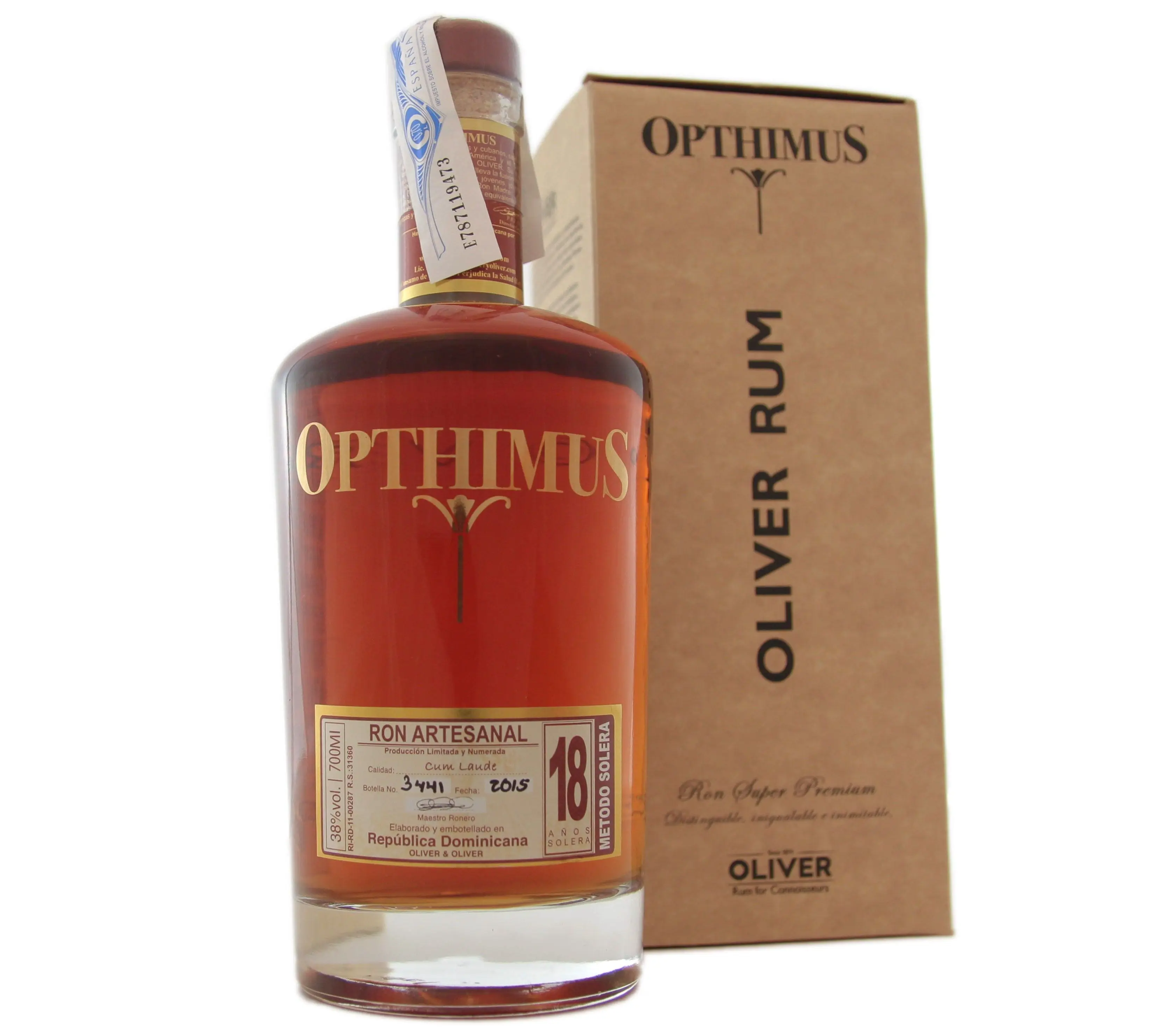 
Ron Opthimus 18 years 0,70 Litros 38% (R) + Estuche 0.70 L. 