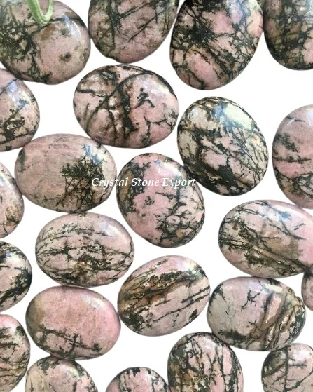 Rhodonite Palm Stone High Quality Gemstone Palm Stone - Wholesale Natural Palm Stone