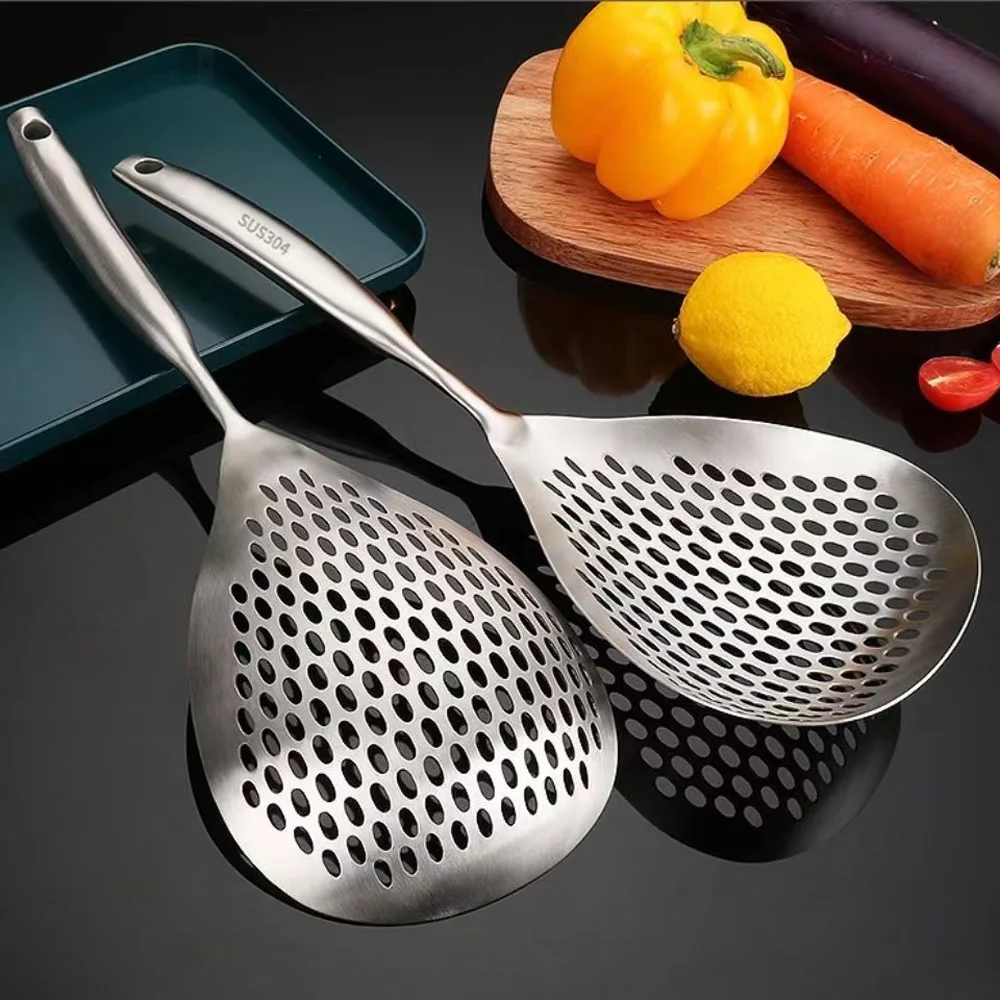 Дуршлаг из нержавеющей стали 304 в японском стиле для лапши, анти-ожога, удлиненная сетка, бытовой слив, слив жареных предметов