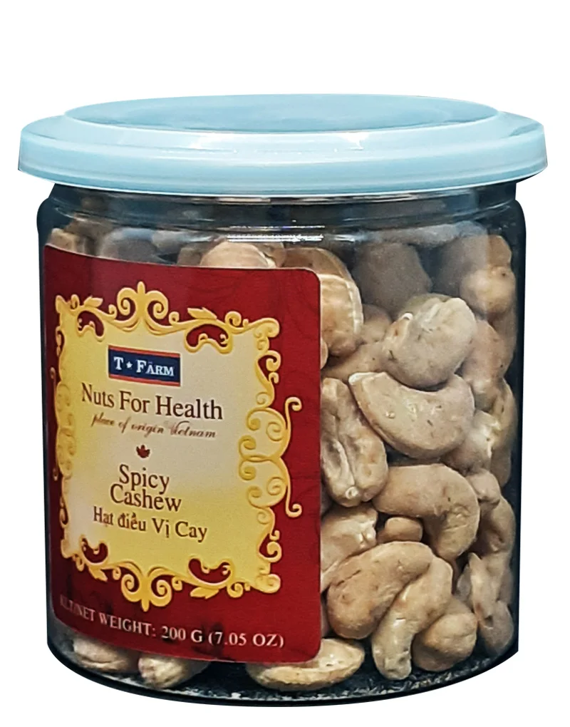 Provider T Farm Spicy Taste Cashew Nuts  SPICY CASHEW T-FARM - JAR 200GR