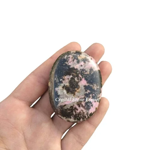 Rhodonite Palm Stone High Quality Gemstone Palm Stone - Wholesale Natural Palm Stone