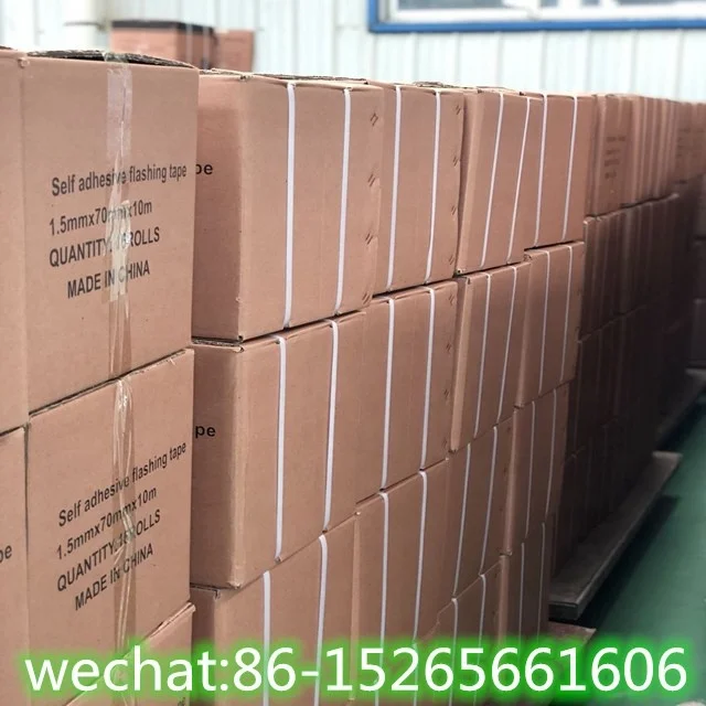 
self adhesive bitumen waterproof membrane 2.5M aluminum foil roofing tape 