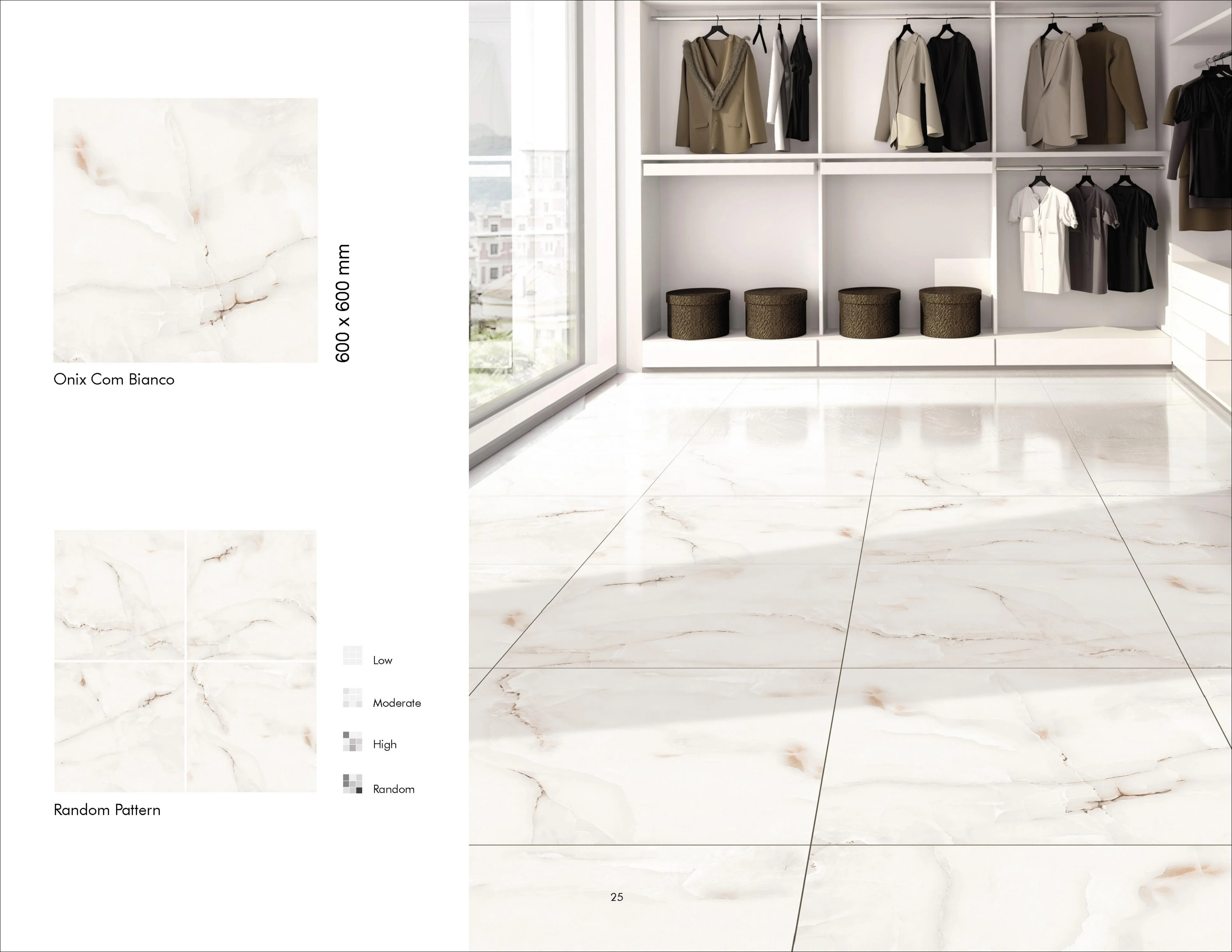 Керамическая глазурованная плитка 600x600 мм