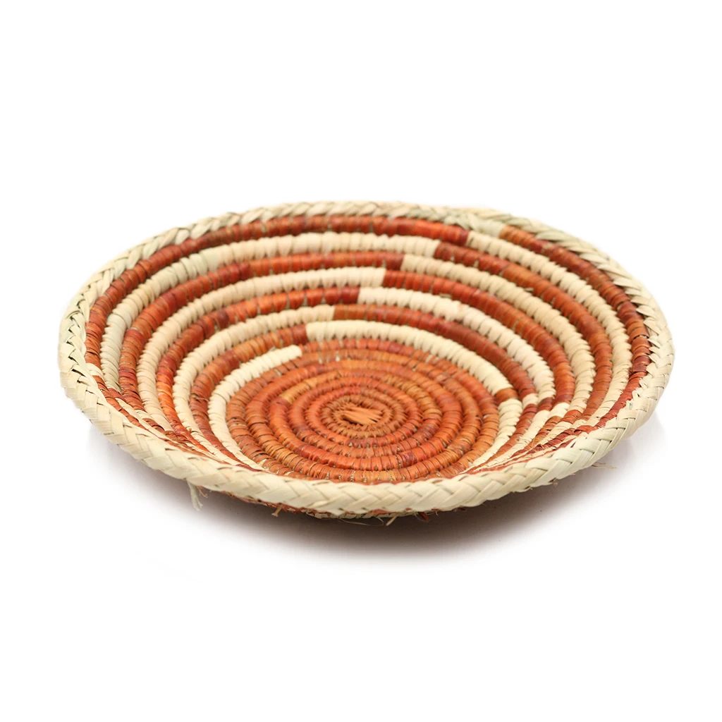 Плетеная вручную корзина с датой и ладонью маленькая плетеная ручной работы