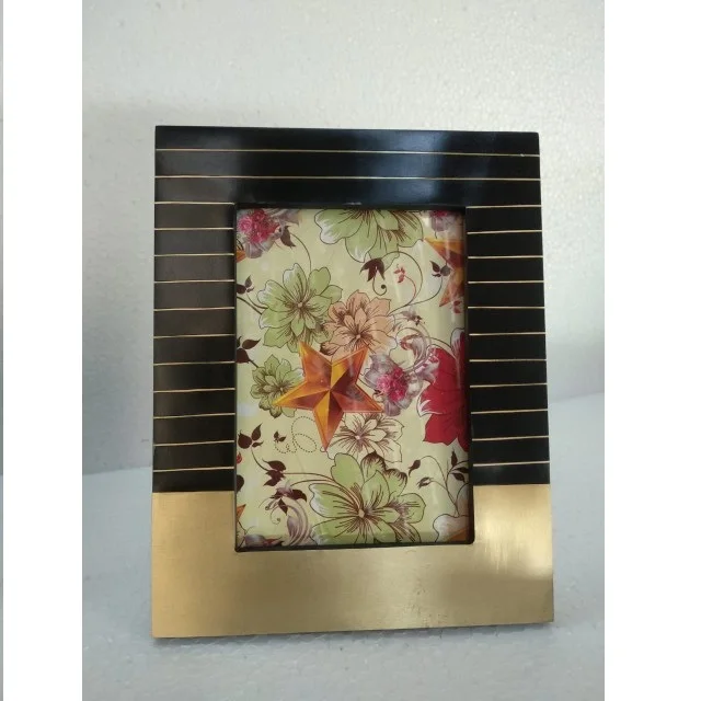 Высококачественный Подарок на годовщину помолвку свадьбу латунная смола индивидуальный дизайн украшение для дома фоторамка