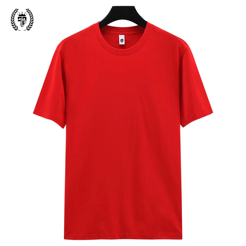 Drop Shoulder 100% Cotton  Custom Print OEM Logo Shirt Plain Blank Men Short Sleeve T Shirt  O Neck Tshirt