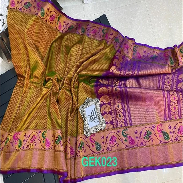 Gadwal pure silk brocket sari saree