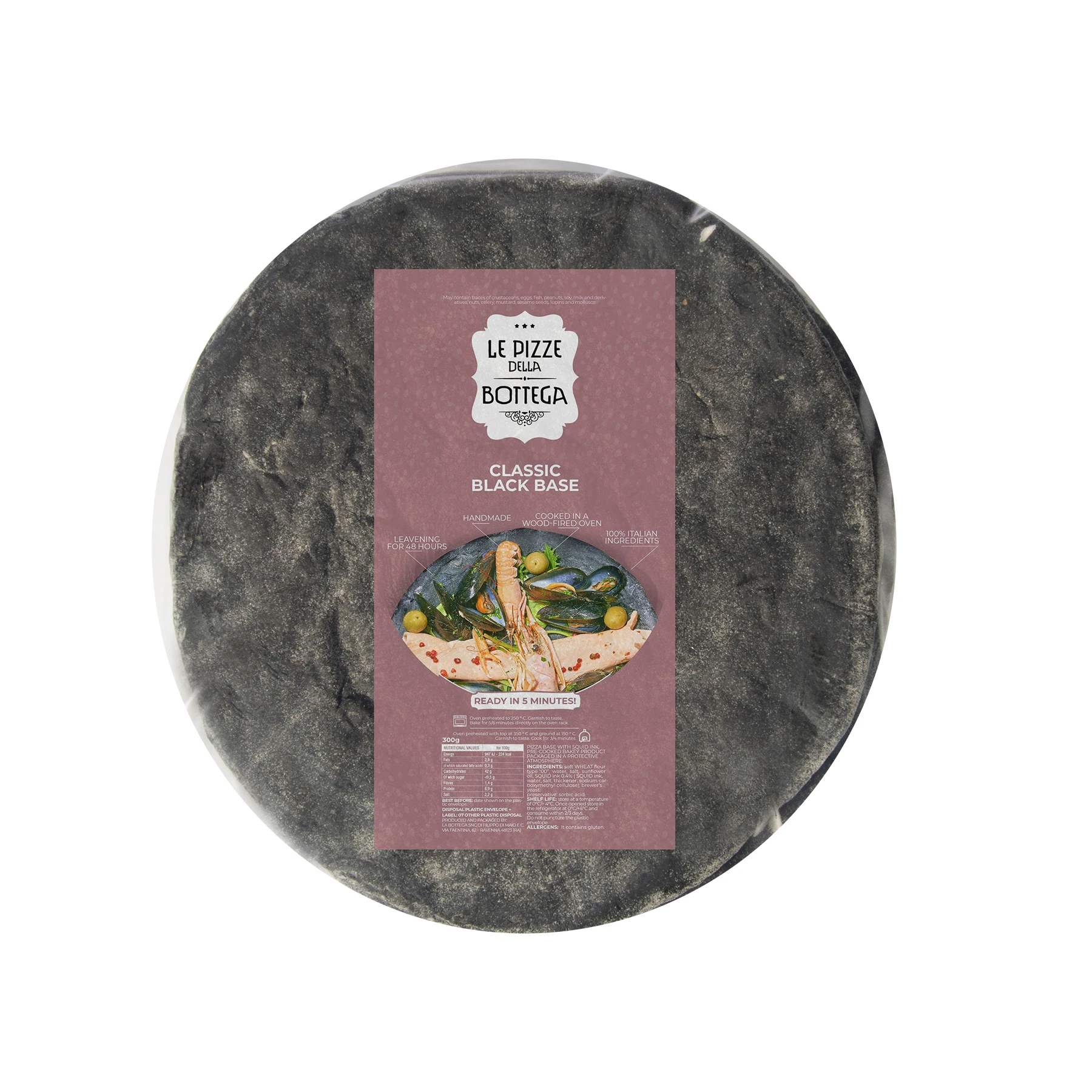 Best Quality precooked black pizza base ready to ship