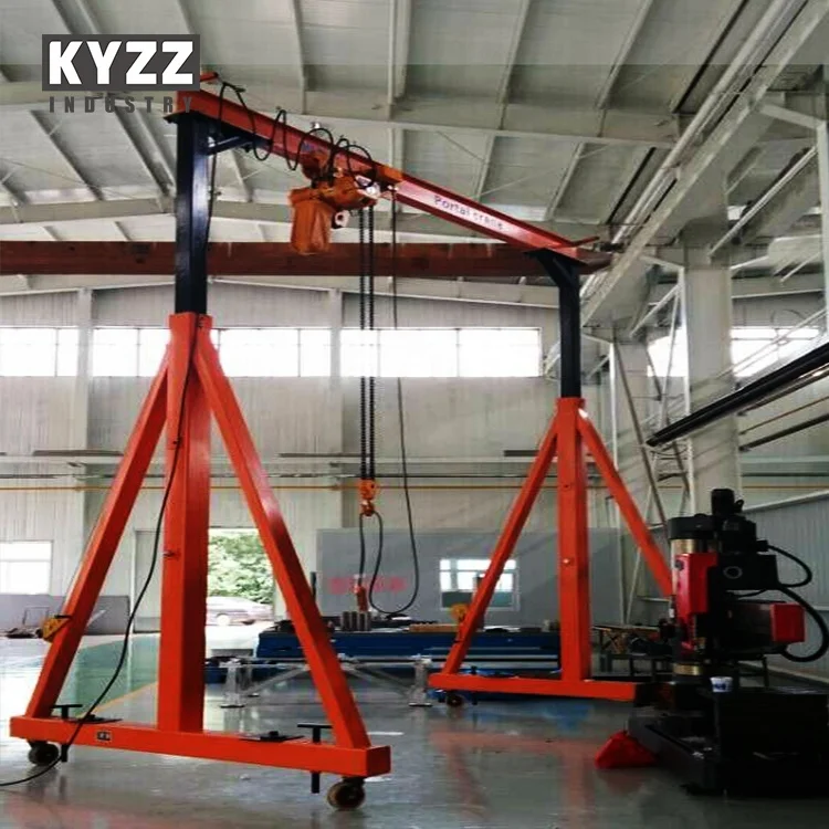 PT2-1 Mobile 4M 5M 6M 7M 8M 9M Span Telescopic Girder adjusting height Lifting Gantry Crane