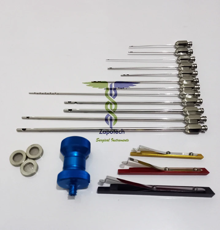 Хорошее качество набор cannula для липосакции с нанонанонаполнителем переноса жира из нержавеющей стали