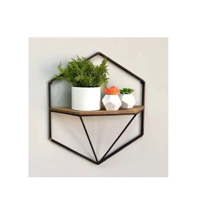 Роскошная настенная полка с золотыми бриллиантами деревянные полки набор из 2 Металлических проводов для хранения в гостиной домашний декор по оптовой цене Индии