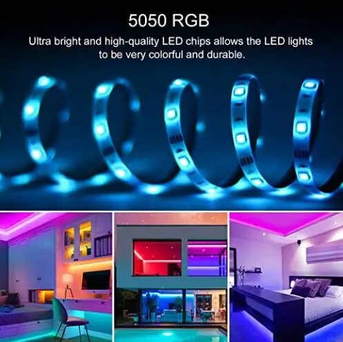  Kingunion освещение GS TUV IP68 Водонепроницаемый 5050 гибкий адресный 30 светодиодов на метр RGB светодиодная