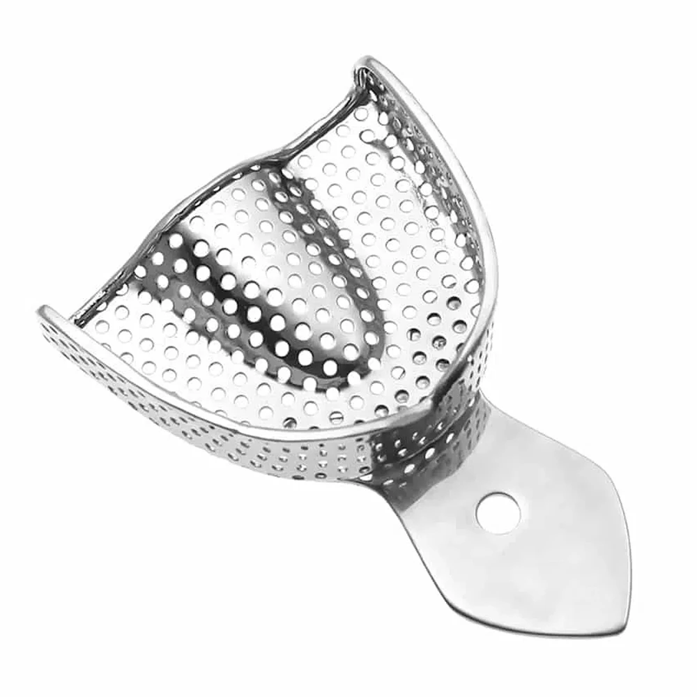 Best Selling Stainless Steel Non-Perforated Impression Trays S M L Autoclavable Customized Dental Instruments