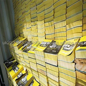 Старые телефонные каталоги желтые страницы из отработанной