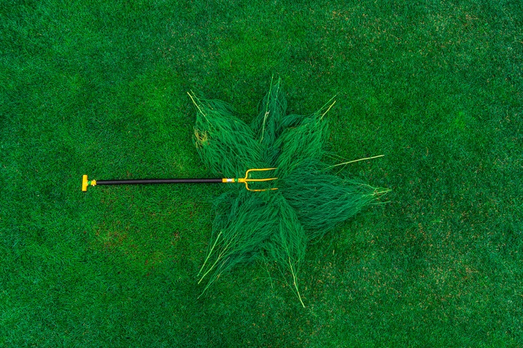 Strong garden pitchfork tool height adjustable, gardening set tools