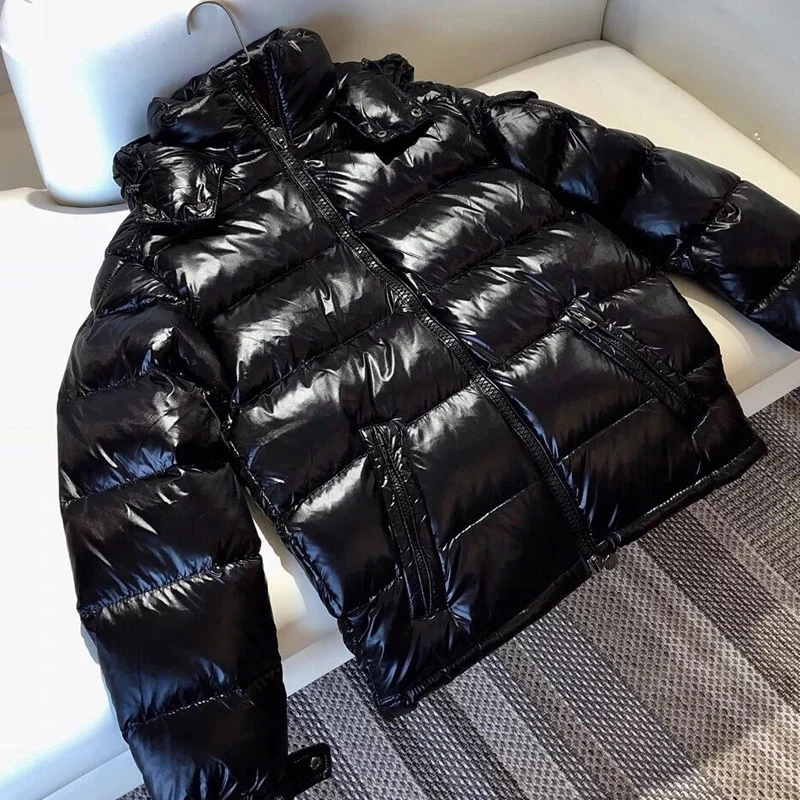 2021 Прямая продажа с фабрики Детский пуховик простой черный блестящий 100% полиэфиром легкий оптом