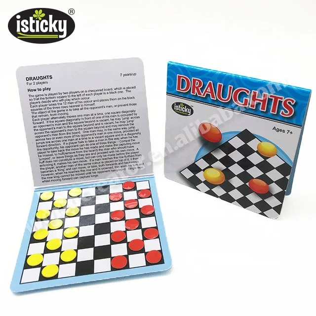 
Custom Portable Mini Board Game Draughts Travel Games 