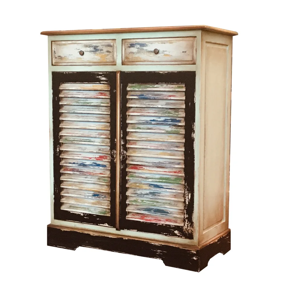 
Kharisma Dresser 8 Drawer amazing vintage silver distressed Home Furniture. 