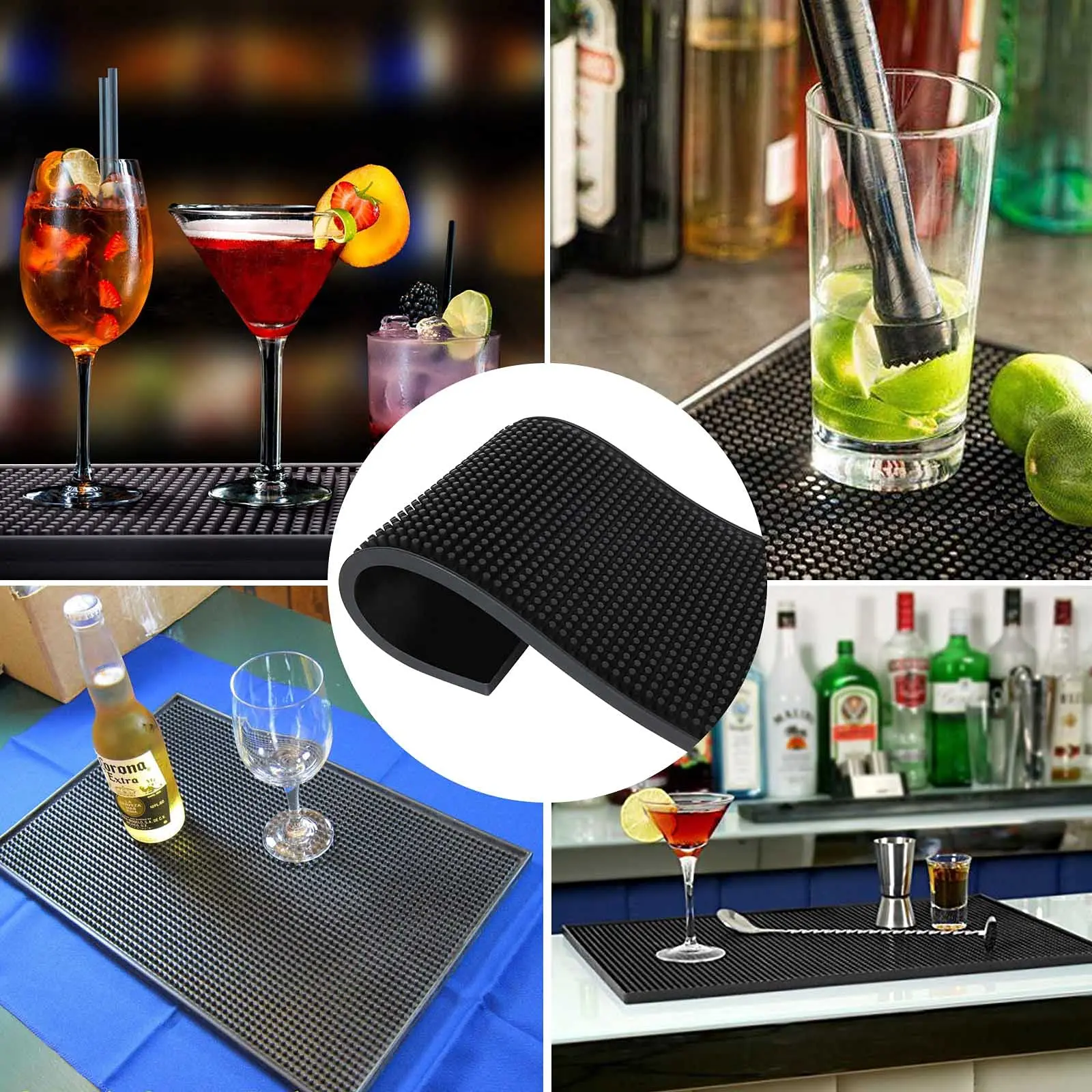 Wholesale Bar Kitchen Accessories Non Slip Rubber TPR PVC Bar Service Mats For Custom Service
