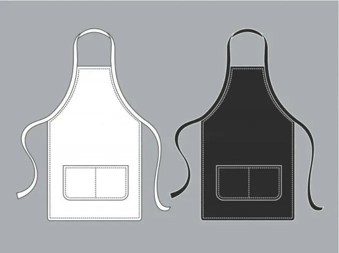 Wholesale high quality cotton long kitchen cooking chef apron, OEM, ODM