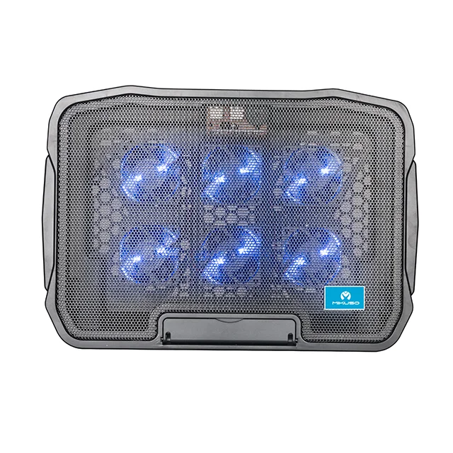Gaming Laptop Cooler Adjustable with 6 Fans Notebook Stand Dual USB Ports Cooling Pad for Laptop
