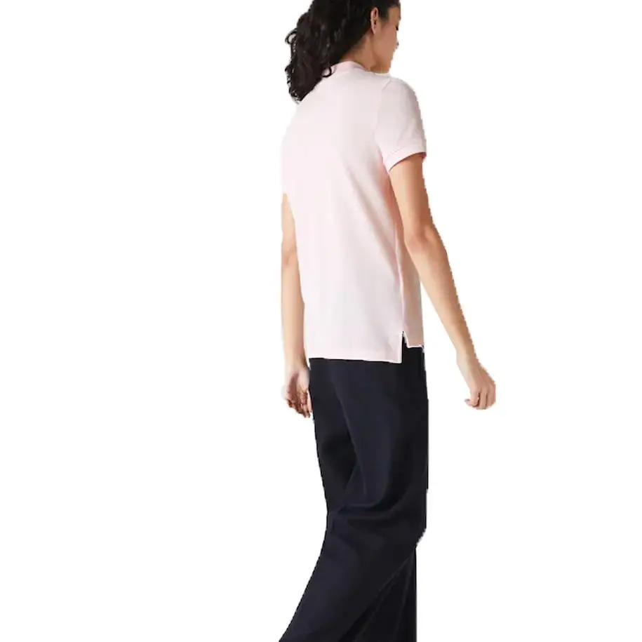  Рубашки-поло с логотипом на заказ для женщин в детском розовом цвете