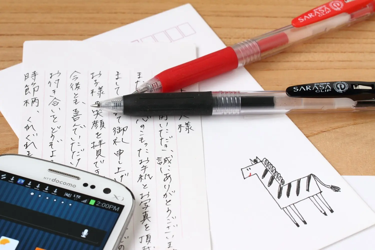 Zebra Sarasa Clip 0.3 Gel Ink Ballpoint pen 5 Color Set JJH15-5CA Made in Japan